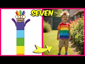 🌈NumberBlocks Characters As Humans + Their Favorite Things!🔢👦🏾7️⃣ | Seven, Three, Two