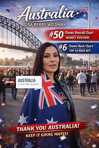 💖💖🇦🇺🇦🇺🇦🇺 Fantastic news tonight 👏 🙌 The Australian voice it still strong!!!! You are all Legends 🙌💪 With no radio backing No industry backing No endorsements Or media help Australian voices alone have pushed Australia to the front! Well bloody done!!!! | Lisa Perry