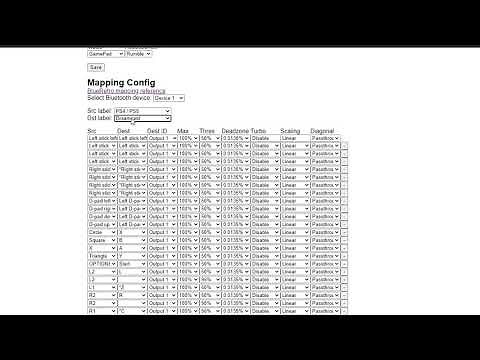 BlueRetro BLE Web-Config now with configurable mapping label