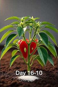 Red Bell Pepper Growth Time-Lapse (Day 1–60) 🌱 Ultra-Realistic Cinematic Plant Growth | 4K Macro