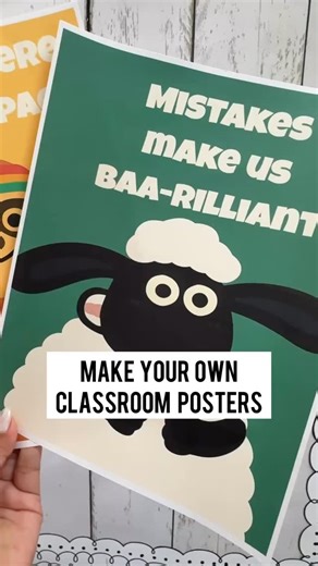 Monica J | Teacher on Instagram: "This was seriously the EASIEST way to make custom mini posters for my classroom! You can use Playground AI to design posters for any theme, think reading corner, history class, calming space… you name it. ️ Want to try it out? Comment POSTER and I’ll send you the link! #playgroundai #playgroundpartner #classroomideas"