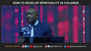 "Train up a child in the way he should go, and when he is old he will not turn from it.” - Proverbs 22:6 How do you develop spirituality in children? Follow Pastor George Izunwa for more impactful teachings #gicfamily #MOGHELP | Pastor George Izunwa