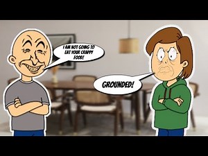 Classic Caillou Misbehaves During Dinner And Gets Grounded!