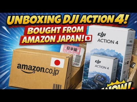 🔥 DJI Action 4 UNBOXING (Amazon Japan)