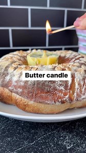 Prepare a candlestick by braiding a 3-strand food-grade rope. Melt salted butter, dip the rope into the butter, place it on parchment paper, and freeze for 10 minutes. Add your favorite herbs or spices to the melted butter. Place the frozen candlestick into the mold, fill the mold with butter, and freeze for 30 minutes.To make Bread Crown( Le Couronne Bordelaise)450g bread flour50g whole wheat flour100g sourdough starter10g salt350g water“Combine all ingredients, let the mixture ferment for 5-6 