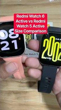 Redmi Watch 6 Active vs Redmi Watch 5 Active Size Comparison#redmi #smartwatch