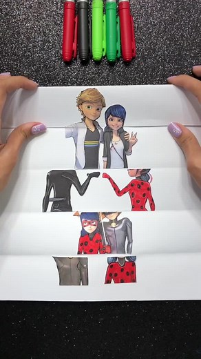 Ladybug and Cat Noir Drawing Tutorial