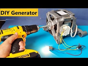 From Trash to Treasure: Repurpose Your Old Washing Machine Motor into a Generator