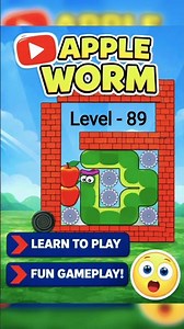 apple worm can you complete this apple Worm level?? level 89 #shorts