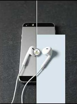Easy Photoshop Tips: How to cut out earphones and keep natural shadows! #shorts