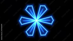 Abstract Retro cyberpunk Sci-Fi Neon bright lens flare colored on black background. Pattern laser show colorful design for banners advertising technologies. Retro style of the 80s