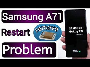 Samsung A71 | hardware Restart problem Solve 100%