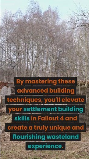 Fallout 4: Mastering Settlement Building - Expert Tips for a Flourishing Wasteland #shorts