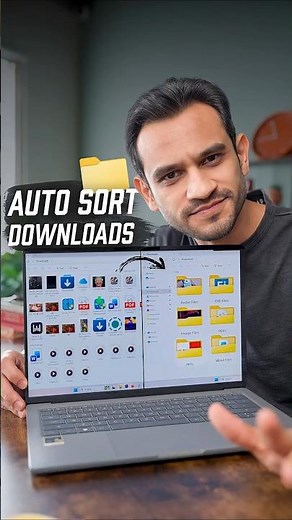 Windows Downloads Folder - AUTO SORTED 🤯