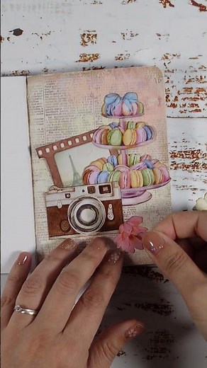 mini art journal - travel themed