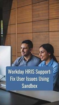 Workday HRIS Support: Fix User Issues Using Sandbox | ZaranTech #shorts