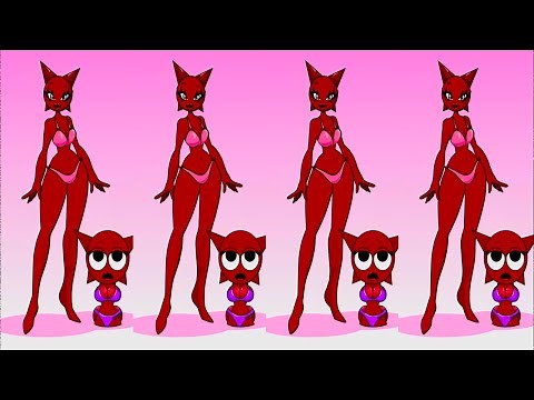 Sprunki OC Mroona and Wyrum Retake and Mili and GF Retake Phase 2 VS Phase 3 VS Phase 4 #squidgame