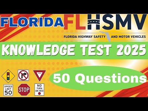Florida Permit Test 2025 | Florida DMV Permit Test | Florida DMV Practice Test - #1 #dmvwrittentest