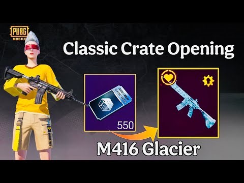 New Premium Crate Opening | M416 Glacier After 2 Years | 550 Classic Crate Opening | Epic PUBG Quest