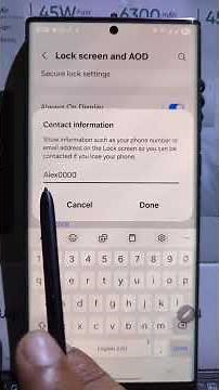How to put you name on your phones Lock screen!#android#samsung#featu... #featurepacked #syncing #bu