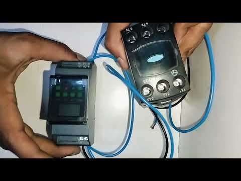 Digital timer connection with contactor by Pappu Kumar.