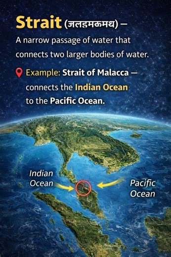 Strait vs Isthmus Easy Trick with examples|UPSC Geography Basics #shorts #shortsvideo #upsc #viral