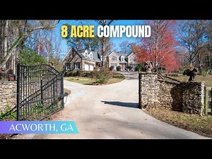 Dream Compound on 8 ACRES w/ Luxury Saltwater Pool + Expansive Orchard + Ballroom FOR SALE