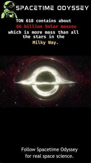 This Black Hole Weighs 66 Billion Suns #cosmo #shorts #cosmicexploration #universe