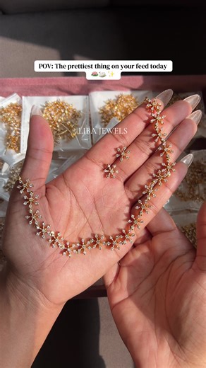 This necklace set looks straight out of Pinterest ✨ Shop now! #libajewels #necklaceset #pinterestaesthetic #pinterestinspired #nepalitiktok