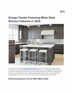 Design Trends Featuring Milan Slate Kitchen Cabinets in 2025 - SlideServe
