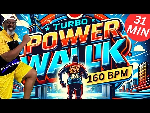 31-Minute Fast Paced Turbo Power Walk Cardio Challenge |160 BPM | 3000* Steps