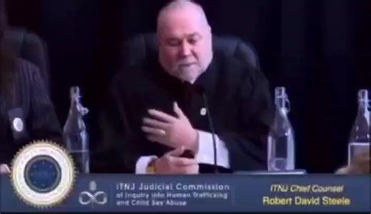 Former CIA officer and founder of the Marine Corps Intelligence Command, Robert David Steele, testified before the International Tribunal for Natural Justice on the systemic exploitation of children by powerful satanic elites. He exposed that children are not only kidnapped but in some cases bred by families in the United States as a cash crop, sold without birth certificates, making it easier to kill them with no trace. He stated children are imported by the plane load, also without documentati