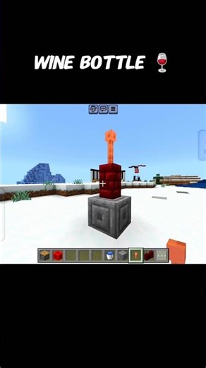 How to build a WINE BOTTLE in Minecraft! 🍷 #shorts #minecraft