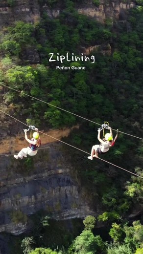 Ziplining with views at Penon Guane in San Gil, Colombia #sangil #colombia #santander #travel #zipline