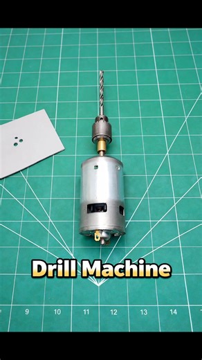Homemade drill machine | Mini drill machine| Simple drill machine|