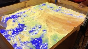 505K views · 1.2K reactions |  Check out the augmented reality sandbox in the Natural Resource center! Play with the sand and see how topography effects water flow. | State Fair of Virginia | Facebook