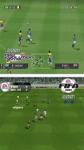 How FIFA and Pro Evolution Soccer differ on PS1 #fifa #pes #ps1 #retrogaming