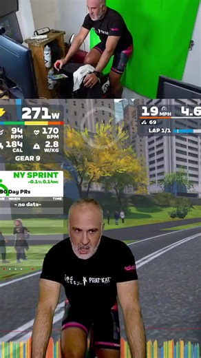 Zwift Still Chasing Green Jerseys on the Wattbike Atom | #powerkarma on #Twitch