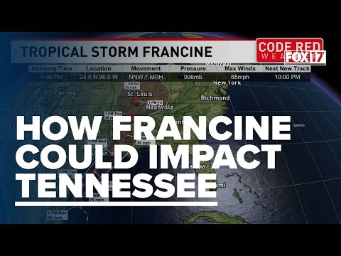 Code Red Weather: Tropical Storm Francine expected to bring rainfall, tornado threats