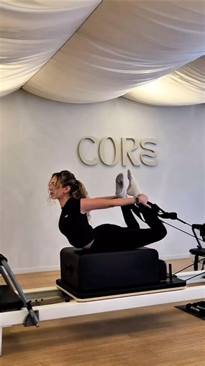 You Think It's Just Legs… Reformer Pilates Backbend😉 #pilates #challenge #pilatesinstructor #fun