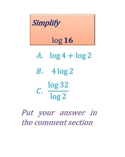 Simple Quiz on Logarithms - GCSE - A level #gcse #alevel #logarithm #mathematics