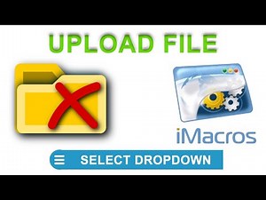 Tutorial upload foto imacros | select drop down menu iMacros