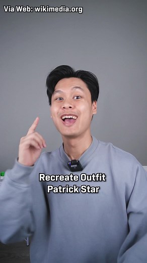 Recreate Outfit Patrick Star dari SpongeBob SquarePants