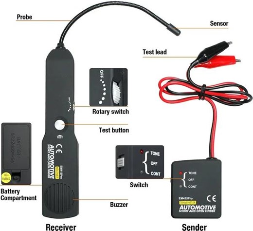 🛠 🚗 If you're looking for faulty car wires without this Digital Car Circuit Scanner Diagnostic Tool, then you're doing it wrong! 😍 This instrument is designed to identify and trace wires or cables without damaging the insulation. ✅ You can also use it for checking short circuits, locating open circuits, and so on. 🔥 👇 | Saeriesof.SA01