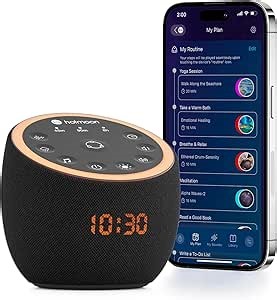 White Noise Sound Machine with 361 Sounds for Baby Adult, Night Light, Sleeping Timer, App Control, Plug in DIY Sound Machine, Home Office Yoga, Noise Machine Gift