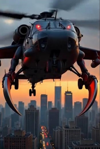 Helicopter Hunter | Sky Predator Robot 🚁 #Shorts #Transformers #AI