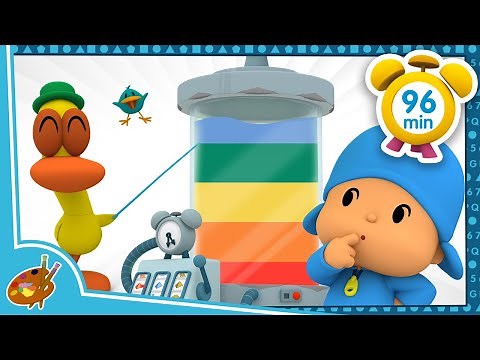 🎨 POCOYO in ENGLISH - Learn Colors [ 96 minutes ] | Full Episodes | VIDEOS and CARTOONS for KIDS