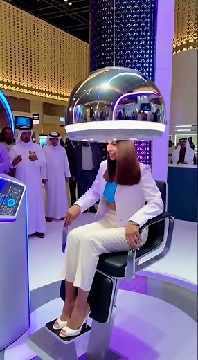 Dubai’s Newest AI Salon Robot Will Shock You — AI Curl Machine 4.0 💇‍♀️ Dubai’s Future Is Here