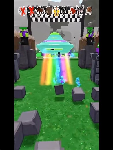 Alien vs animal in 99 days night forest #shorts #roblox