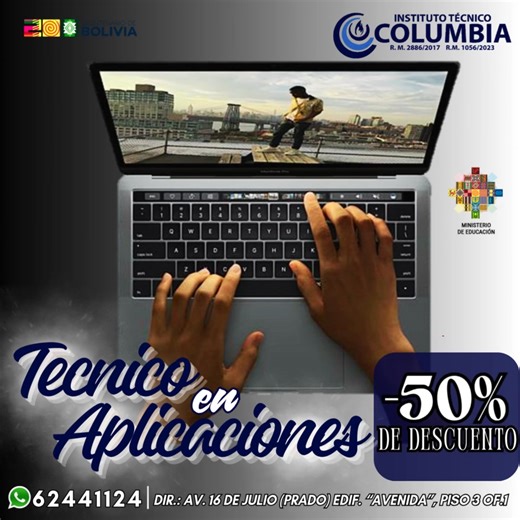 💻✨ ¡Impulsa tu futuro con el Curso de Técnico en Aplicaciones Informáticas! ¿Quieres dominar los programas más usados en oficinas y empresas? ¡Esta es tu oportunidad! 🚀 Capacítate desde CERO y conviértete en un experto en herramientas Office Con nuestro curso aprenderás todo lo necesario para destacarte en el entorno laboral moderno. 🔎 ¿Qué incluye el curso? 🌐 Microsoft Windows – Fundamentos del sistema operativo 📝 Microsoft Word – Dominio total en redacción y formatos 📊 Microsoft Excel – 